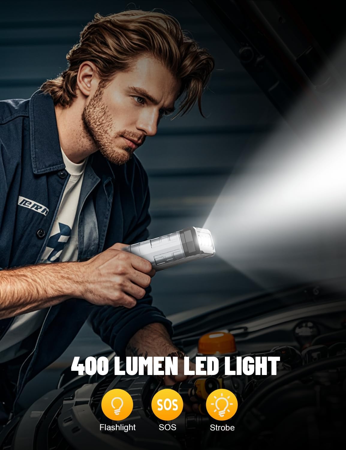 Voltex SurgeX™ Pro 6000A Portable Car Jump Starter (All Gas / 10.0L Diesel) & Power Bank